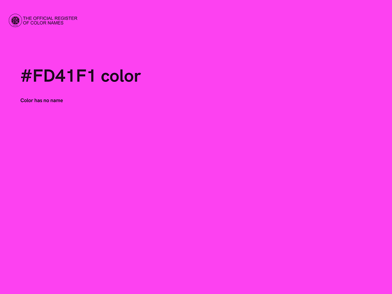 #FD41F1 color image