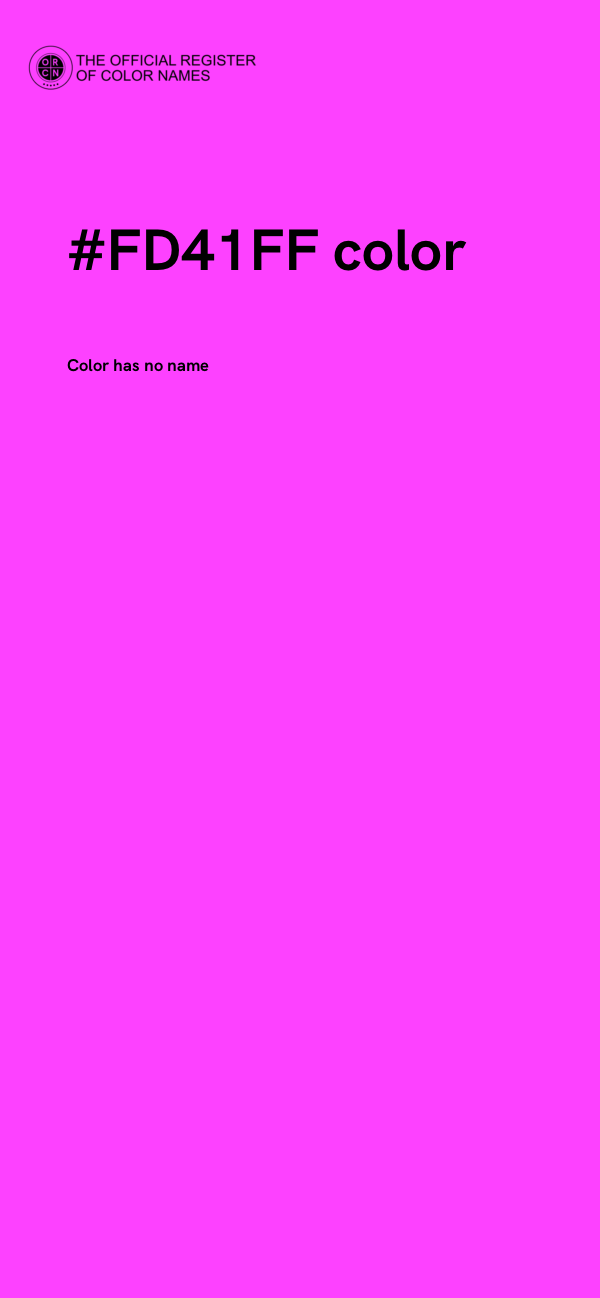 #FD41FF color image