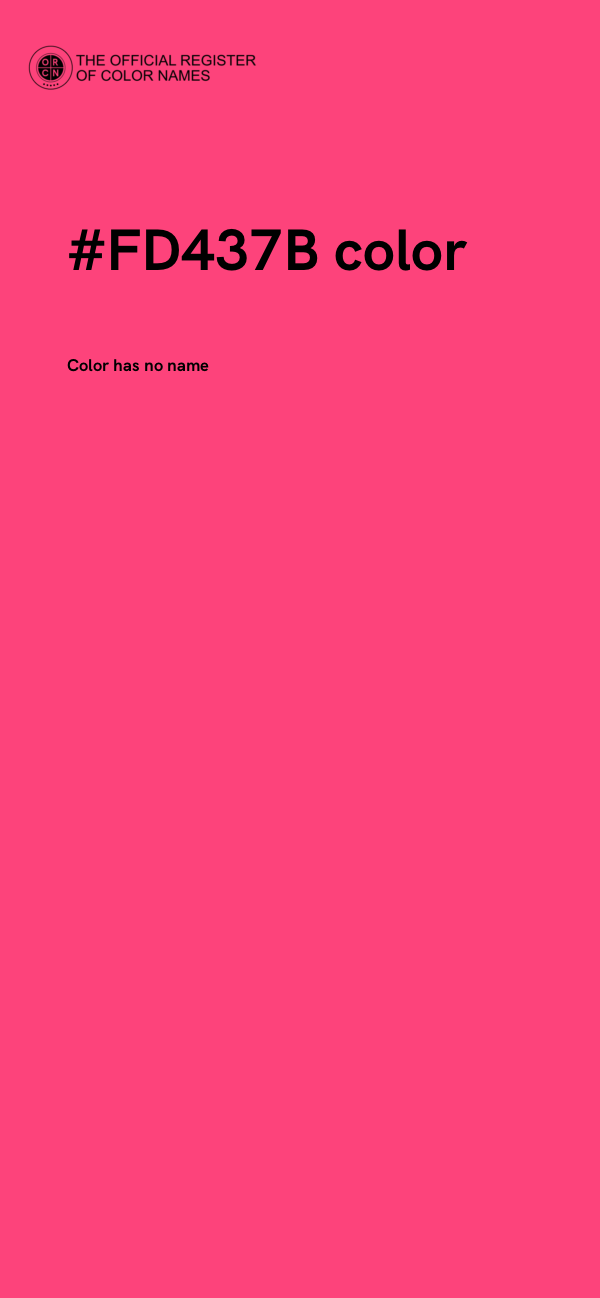 #FD437B color image