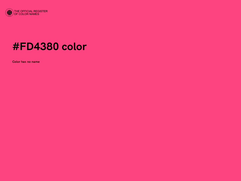 #FD4380 color image