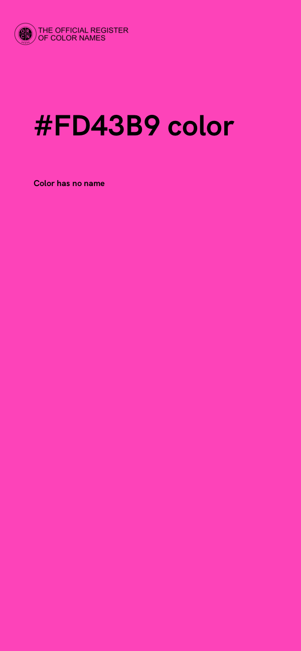 #FD43B9 color image