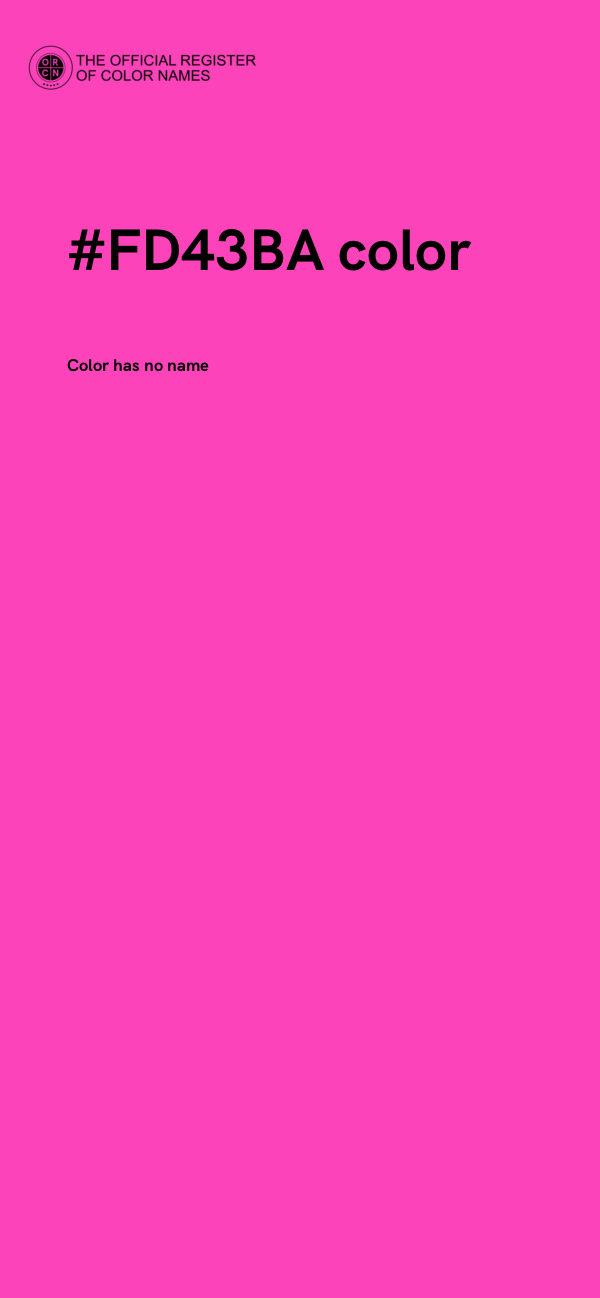 #FD43BA color image