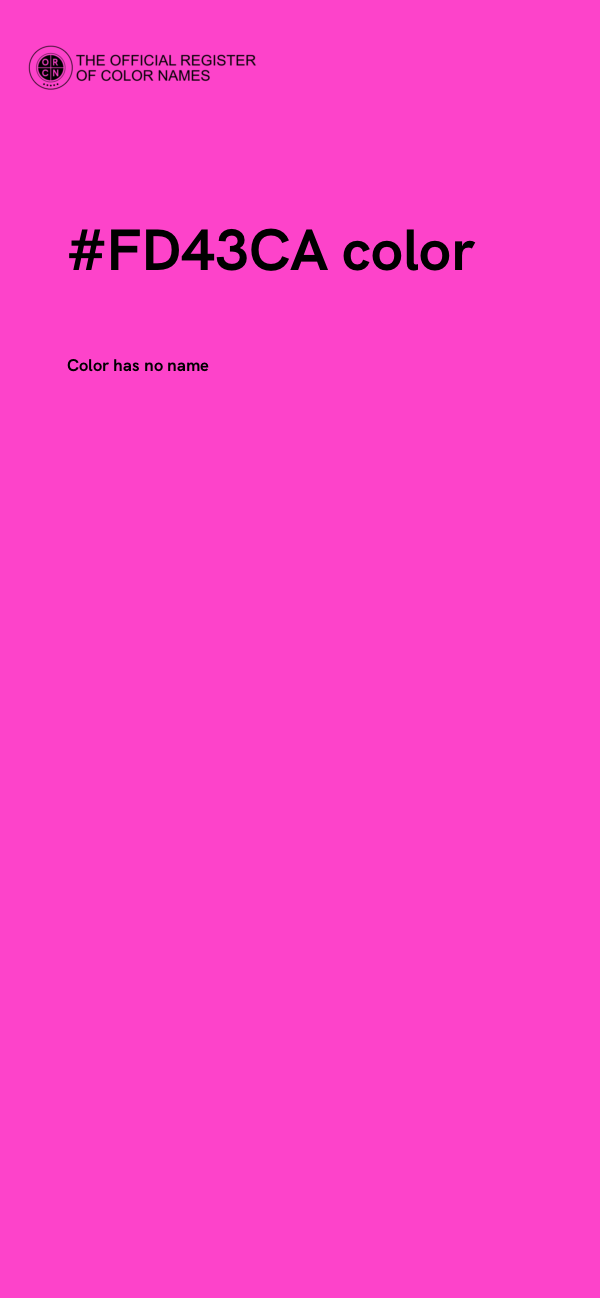 #FD43CA color image