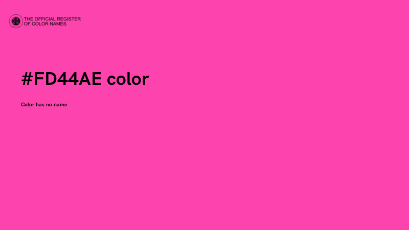 #FD44AE color image
