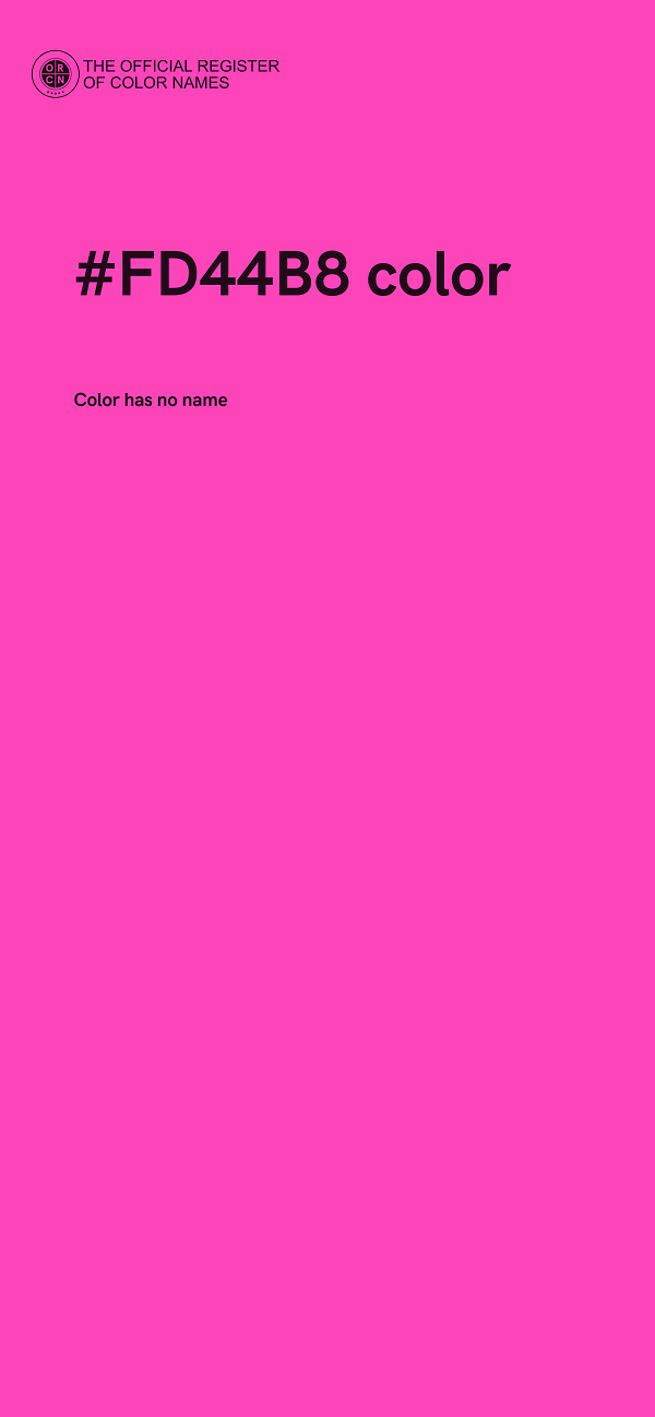 #FD44B8 color image
