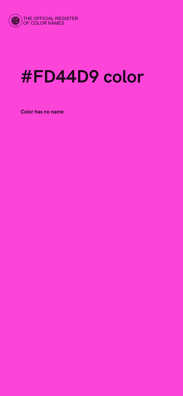 #FD44D9 color image