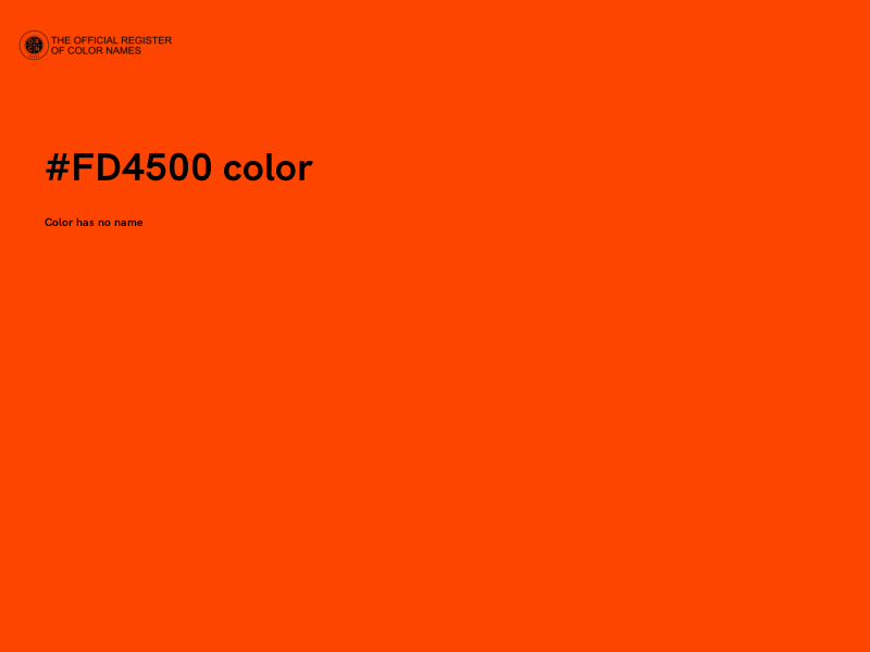 #FD4500 color image