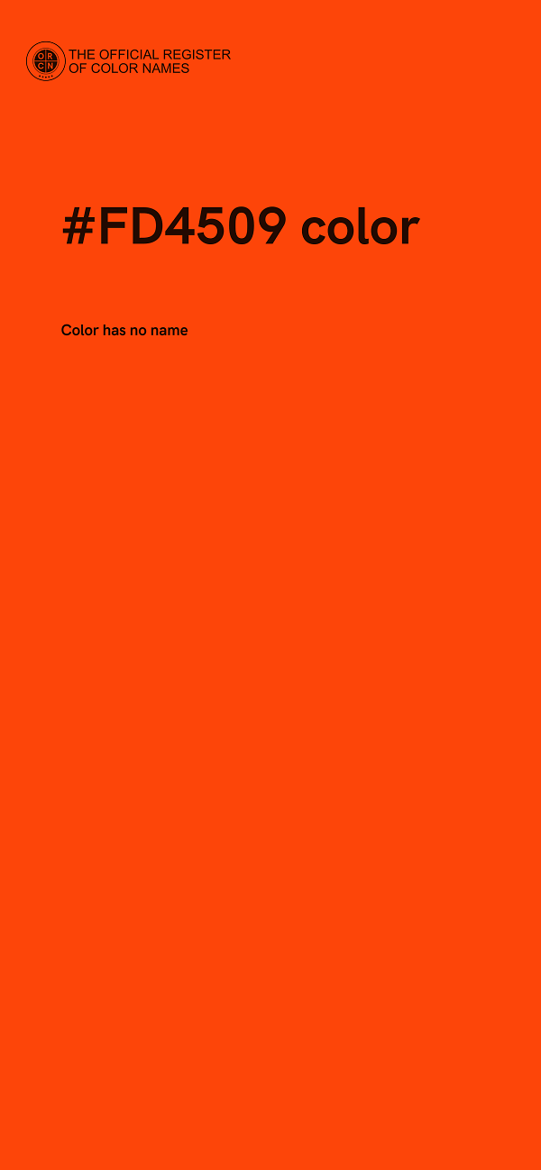 #FD4509 color image