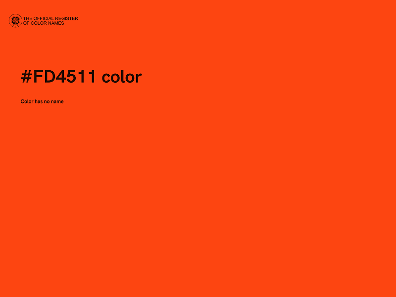 #FD4511 color image