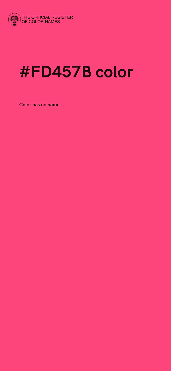 #FD457B color image