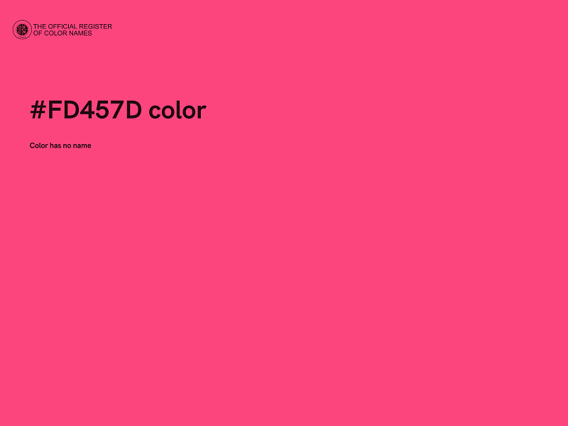 #FD457D color image