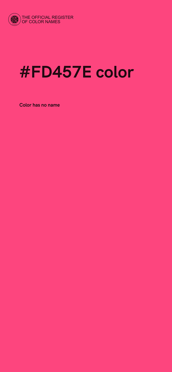 #FD457E color image