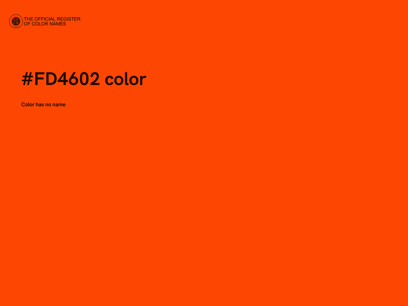 #FD4602 color image