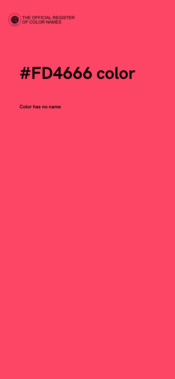 #FD4666 color image