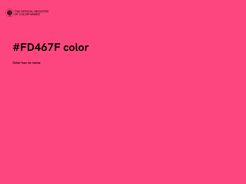 #FD467F color image
