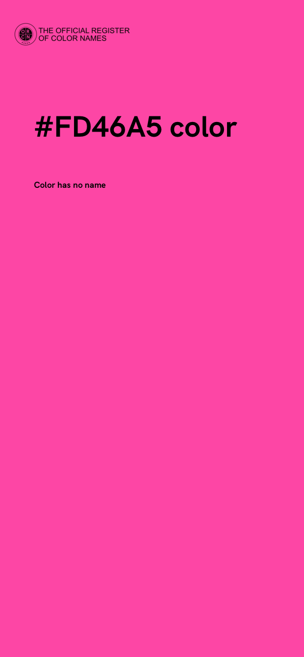 #FD46A5 color image