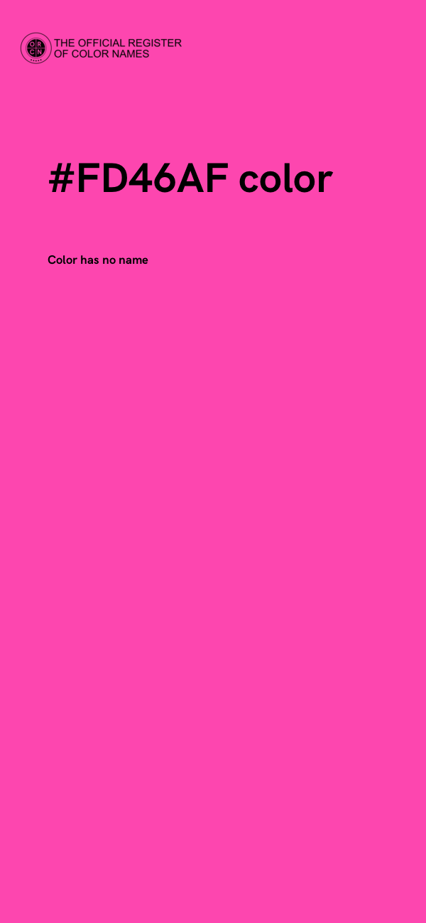 #FD46AF color image