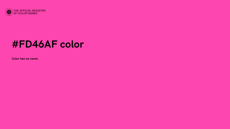 #FD46AF color image