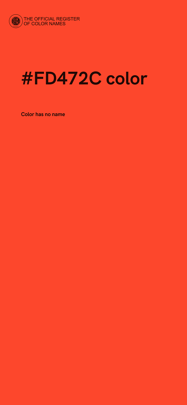 #FD472C color image