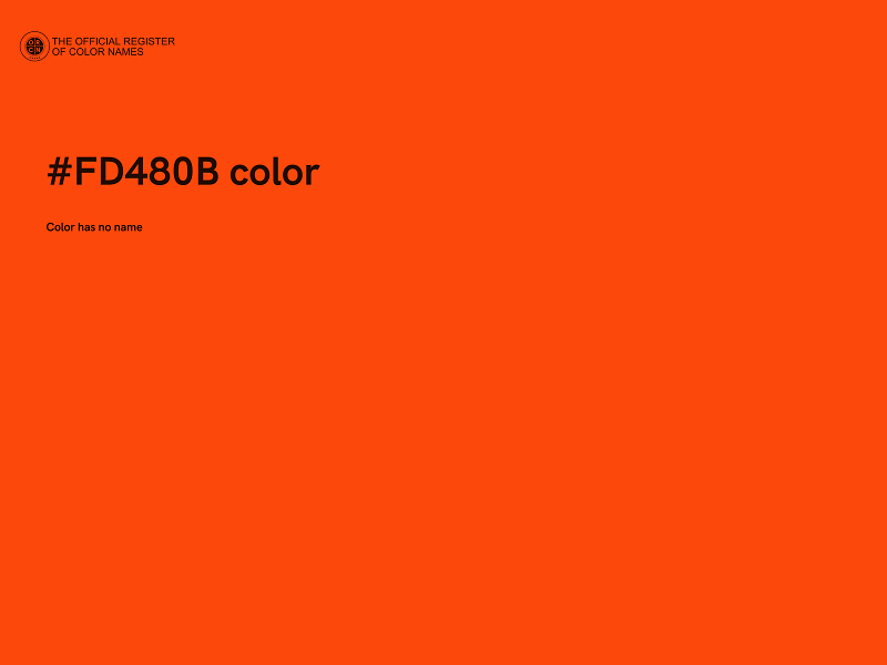 #FD480B color image