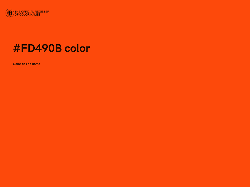 #FD490B color image