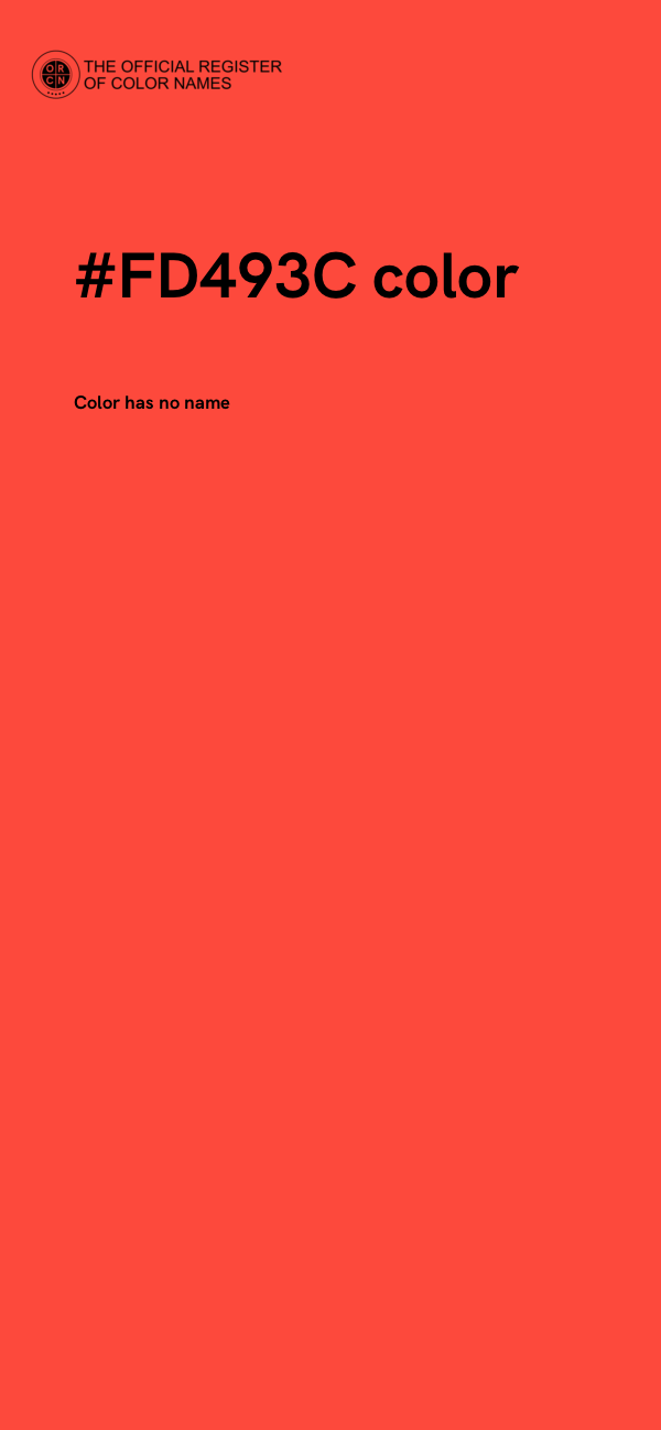 #FD493C color image