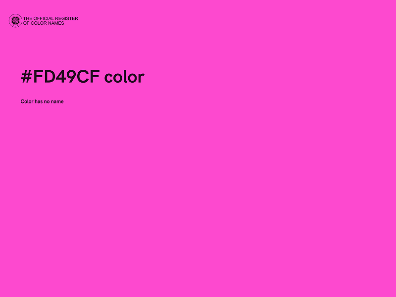 #FD49CF color image