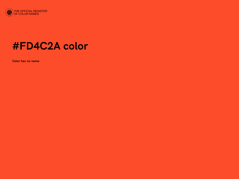 #FD4C2A color image