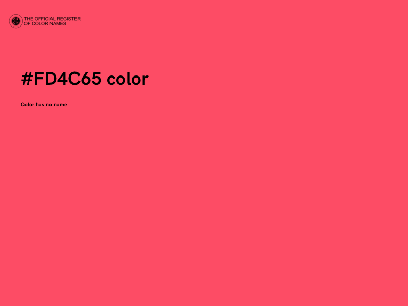 #FD4C65 color image