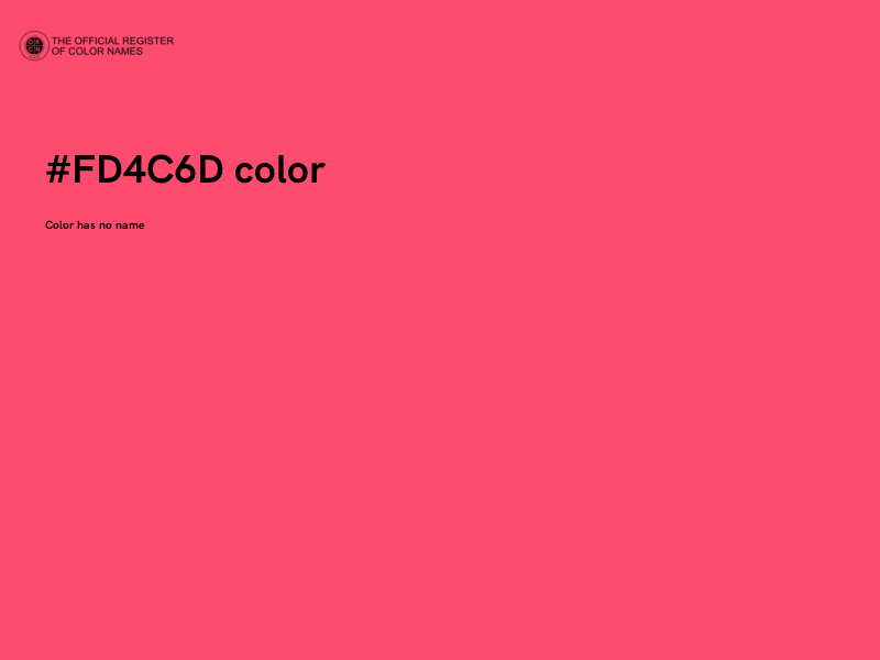 #FD4C6D color image