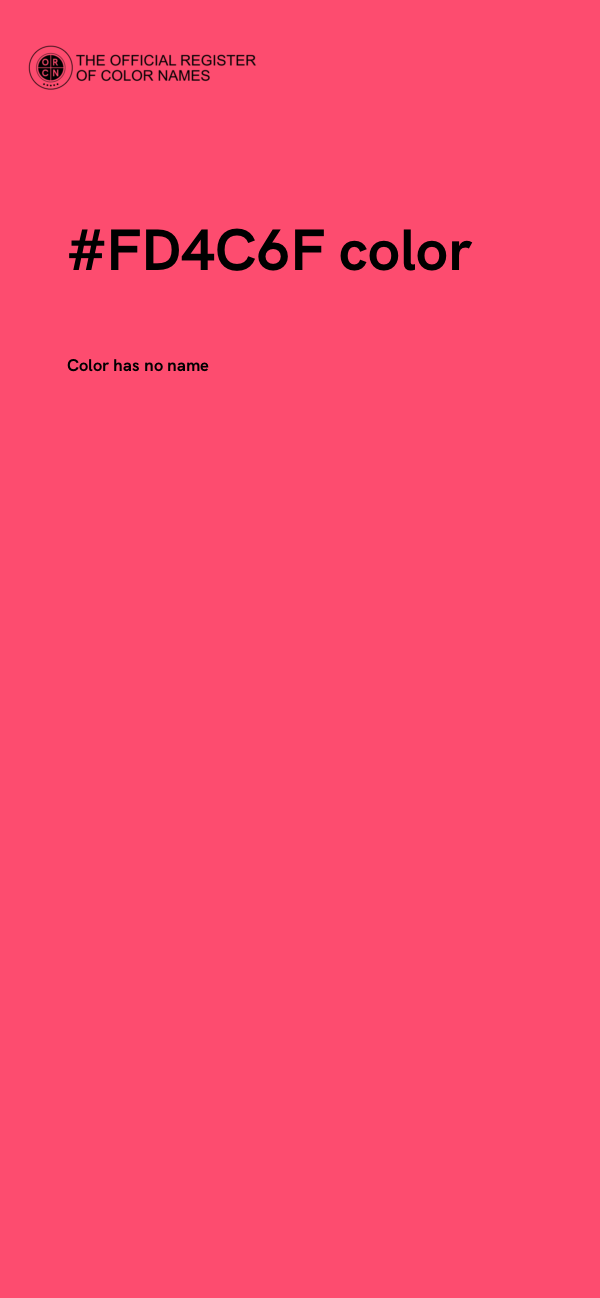 #FD4C6F color image