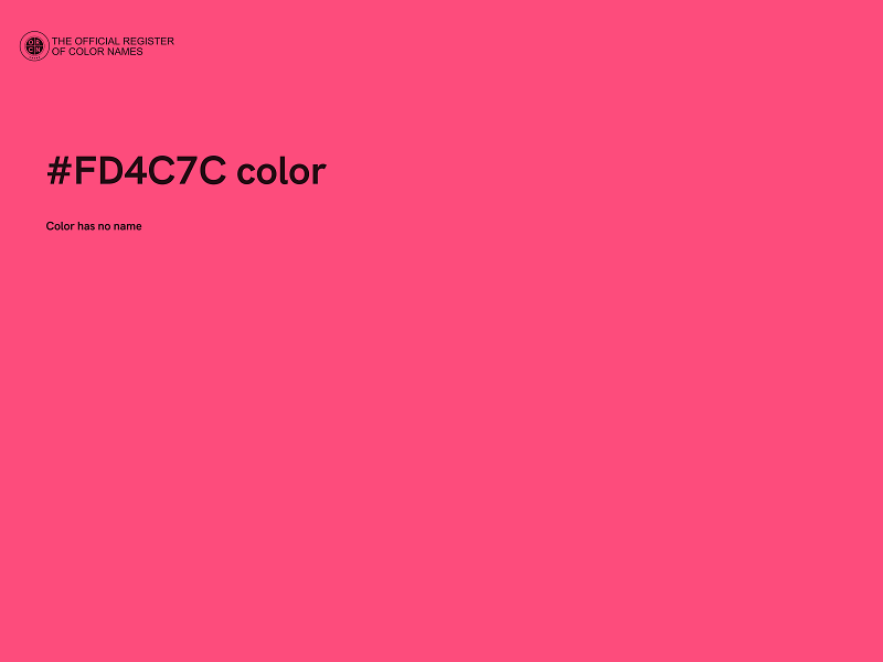 #FD4C7C color image