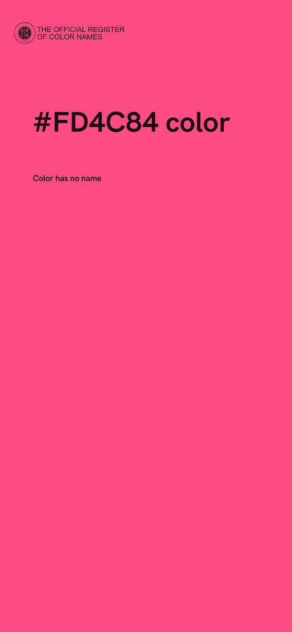 #FD4C84 color image