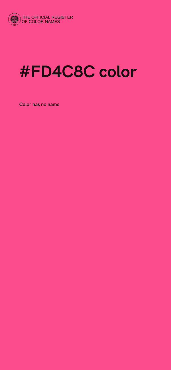 #FD4C8C color image
