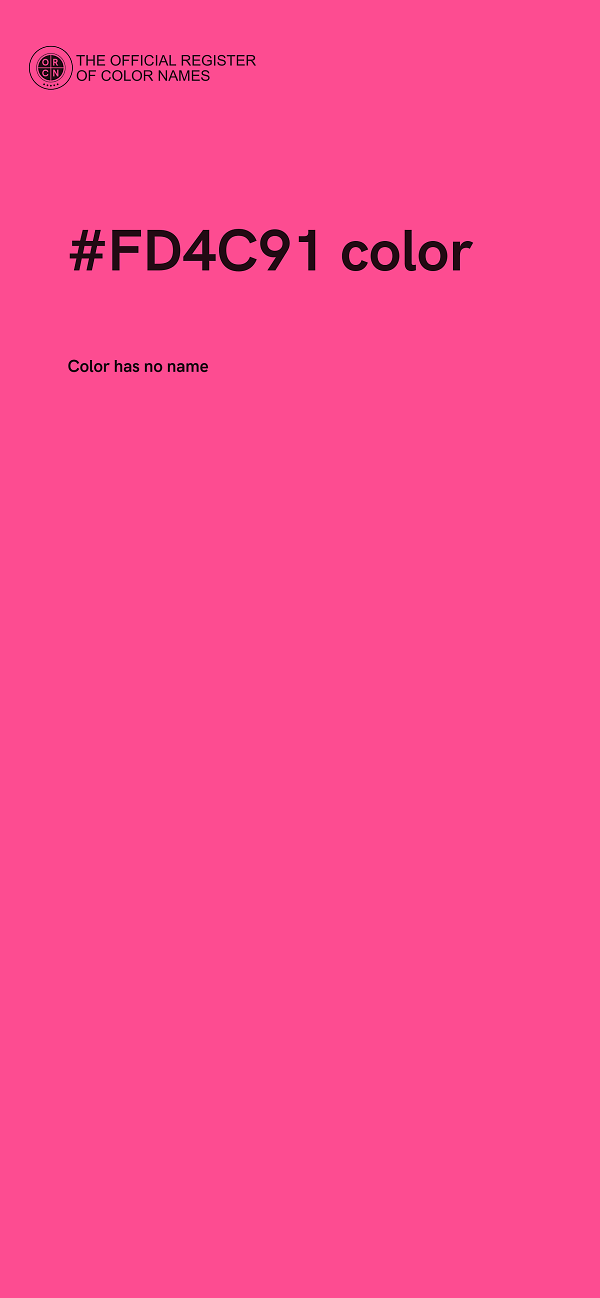 #FD4C91 color image