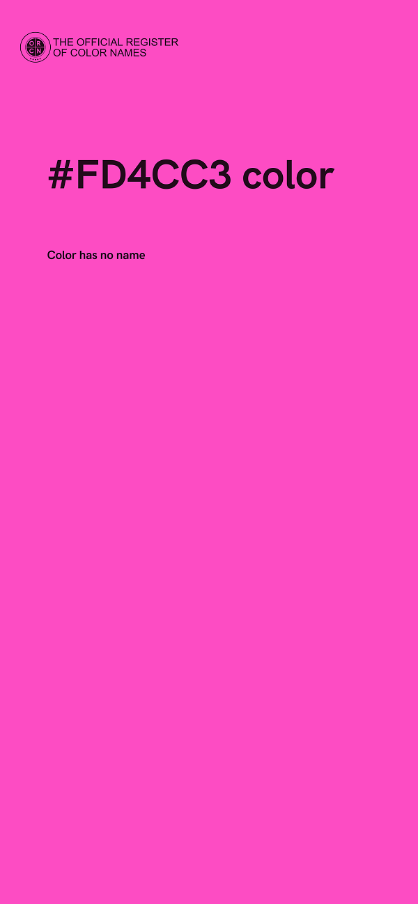 #FD4CC3 color image