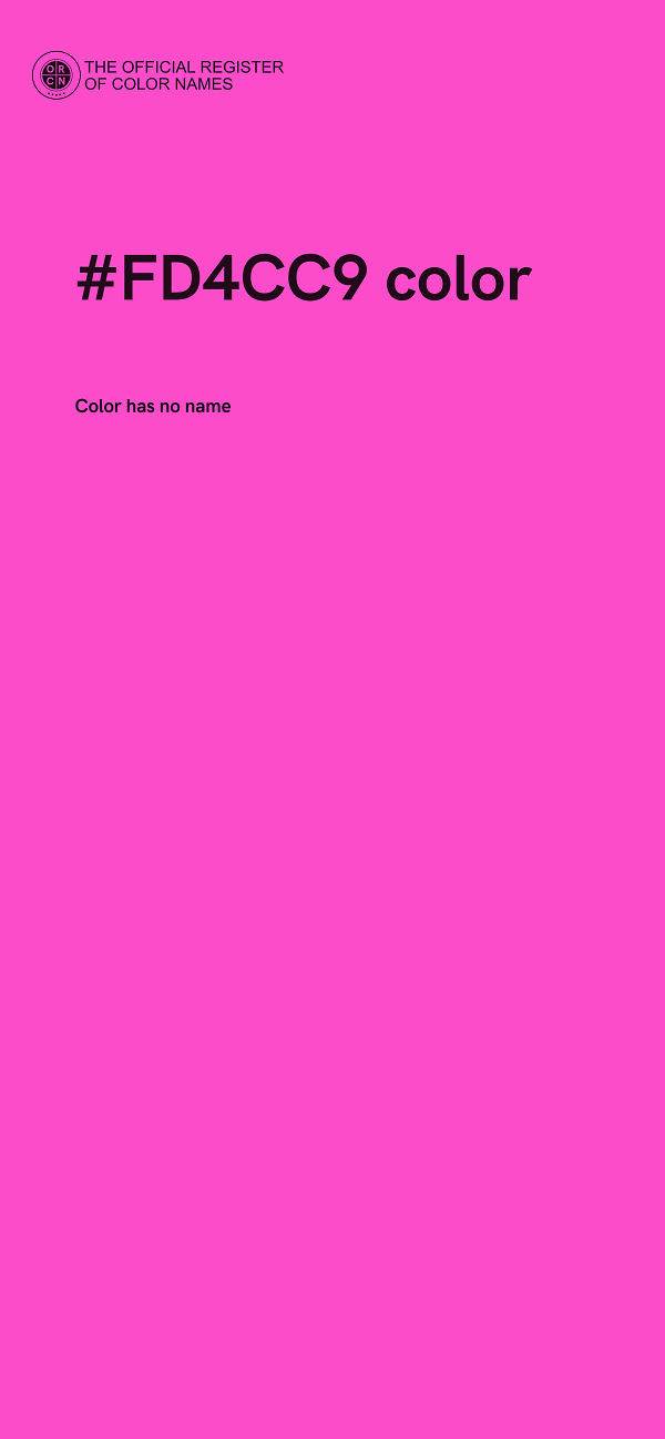 #FD4CC9 color image