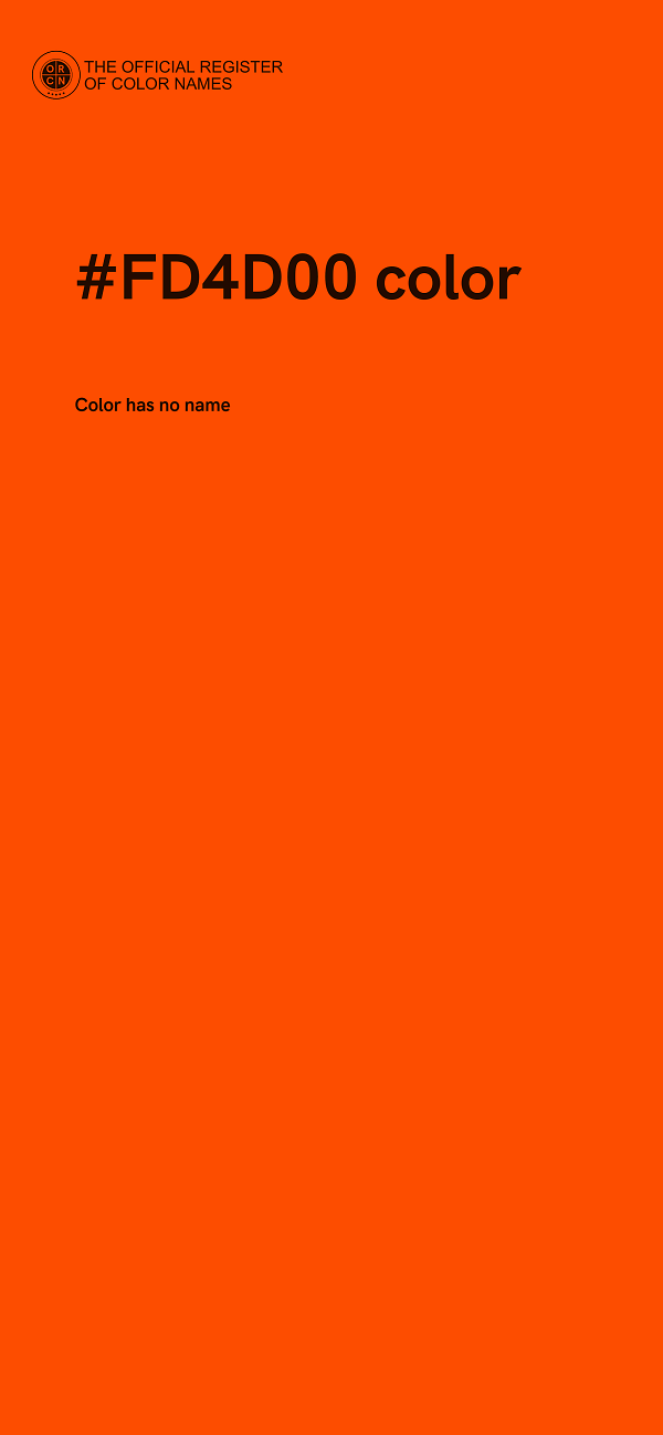 #FD4D00 color image