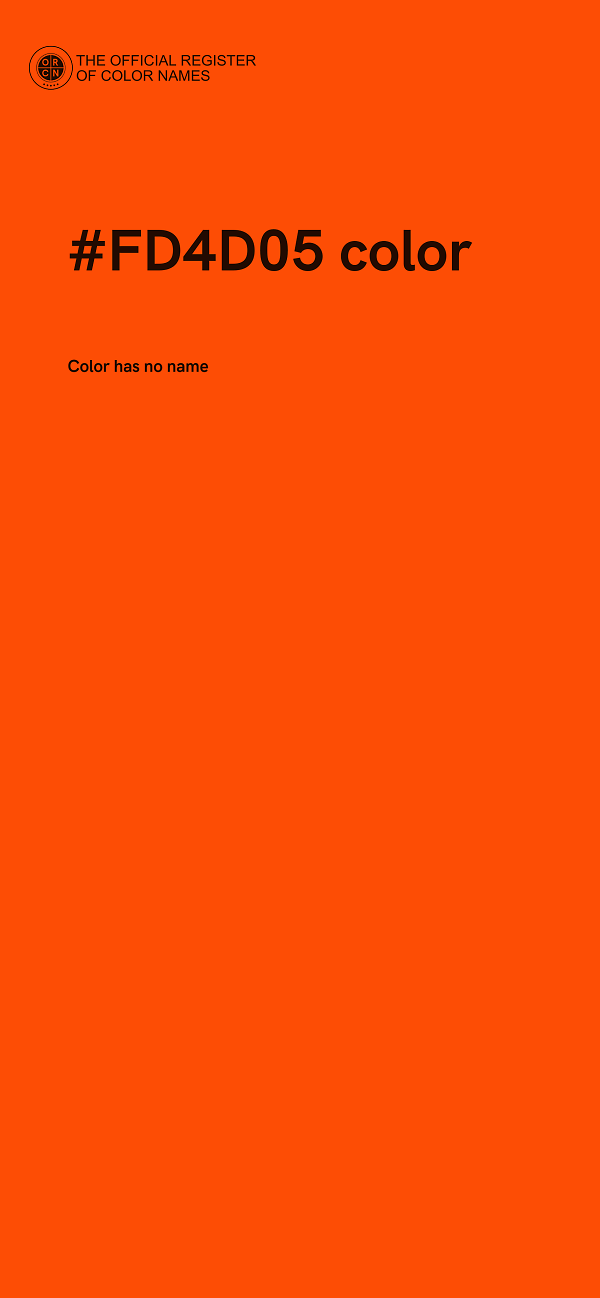 #FD4D05 color image