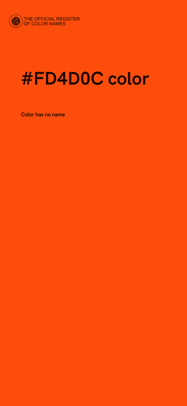 #FD4D0C color image