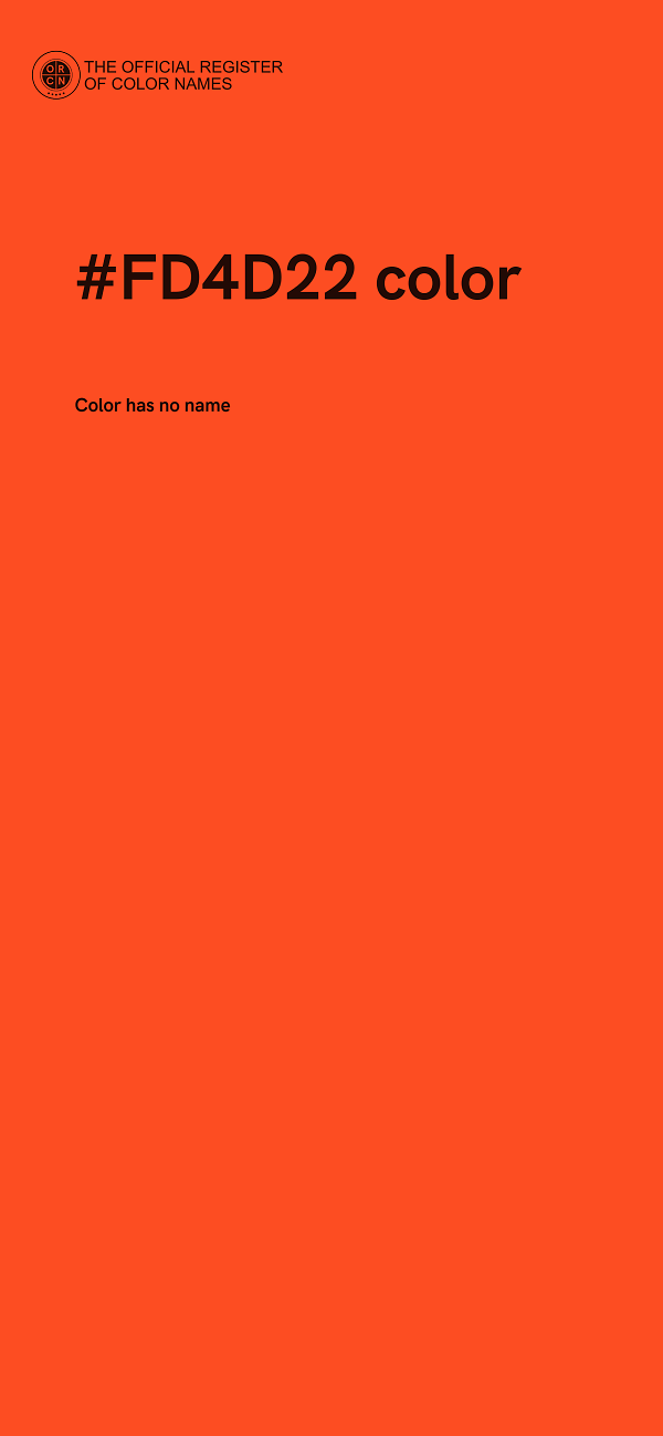 #FD4D22 color image