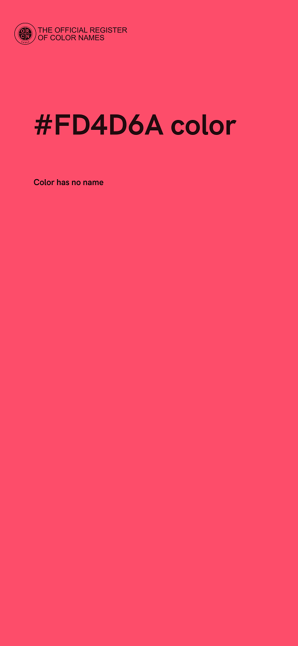 #FD4D6A color image