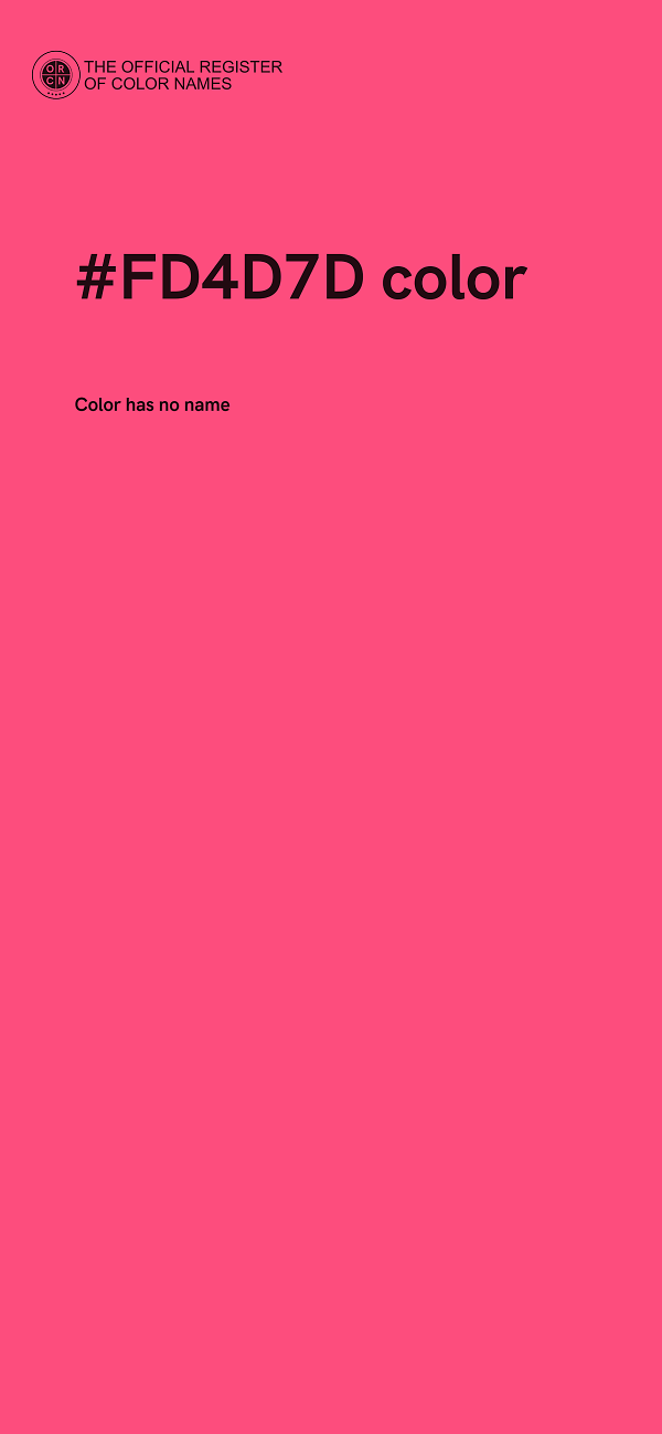 #FD4D7D color image