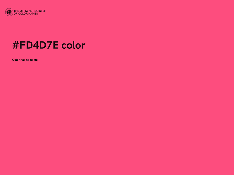 #FD4D7E color image