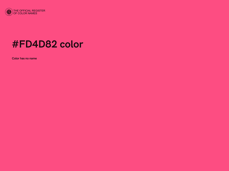 #FD4D82 color image