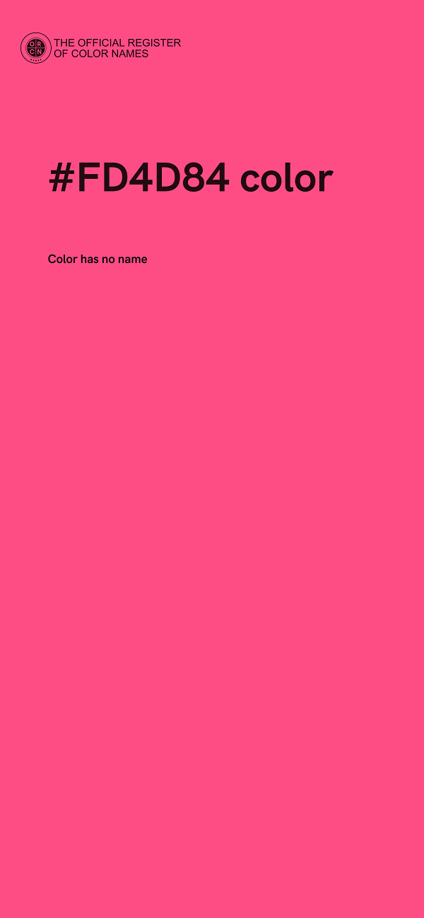 #FD4D84 color image