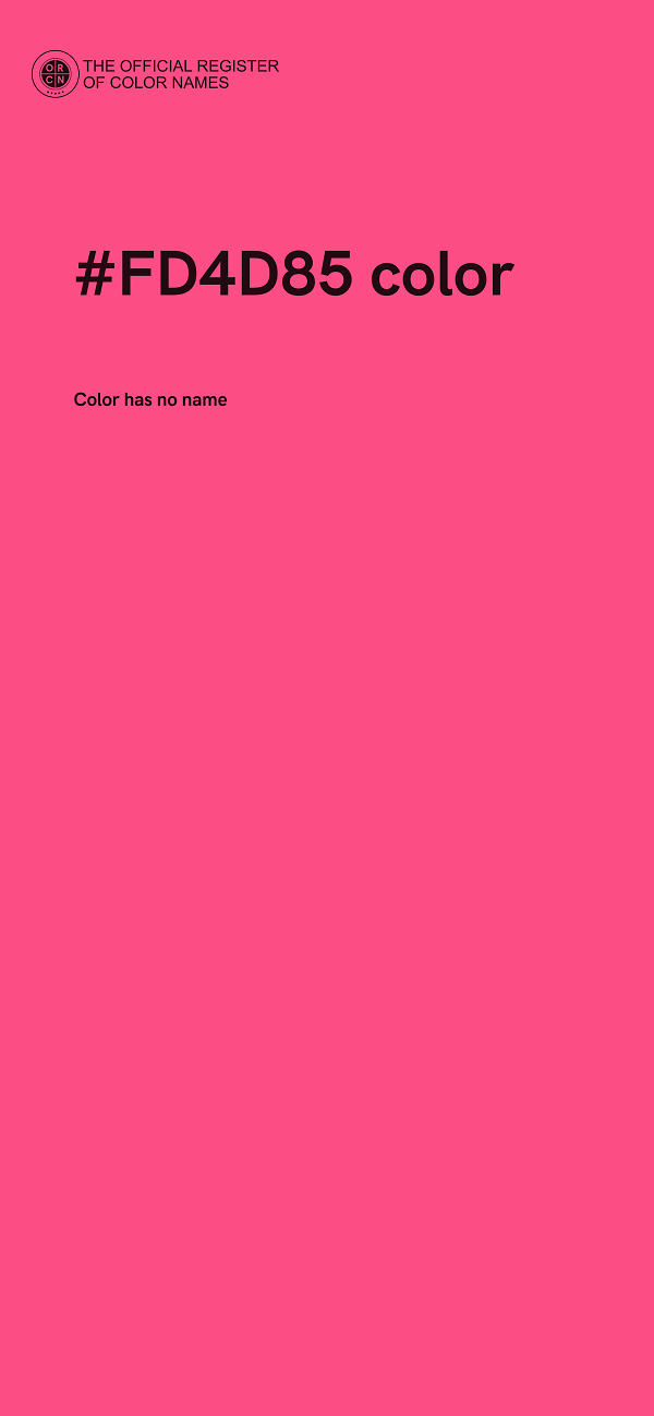 #FD4D85 color image