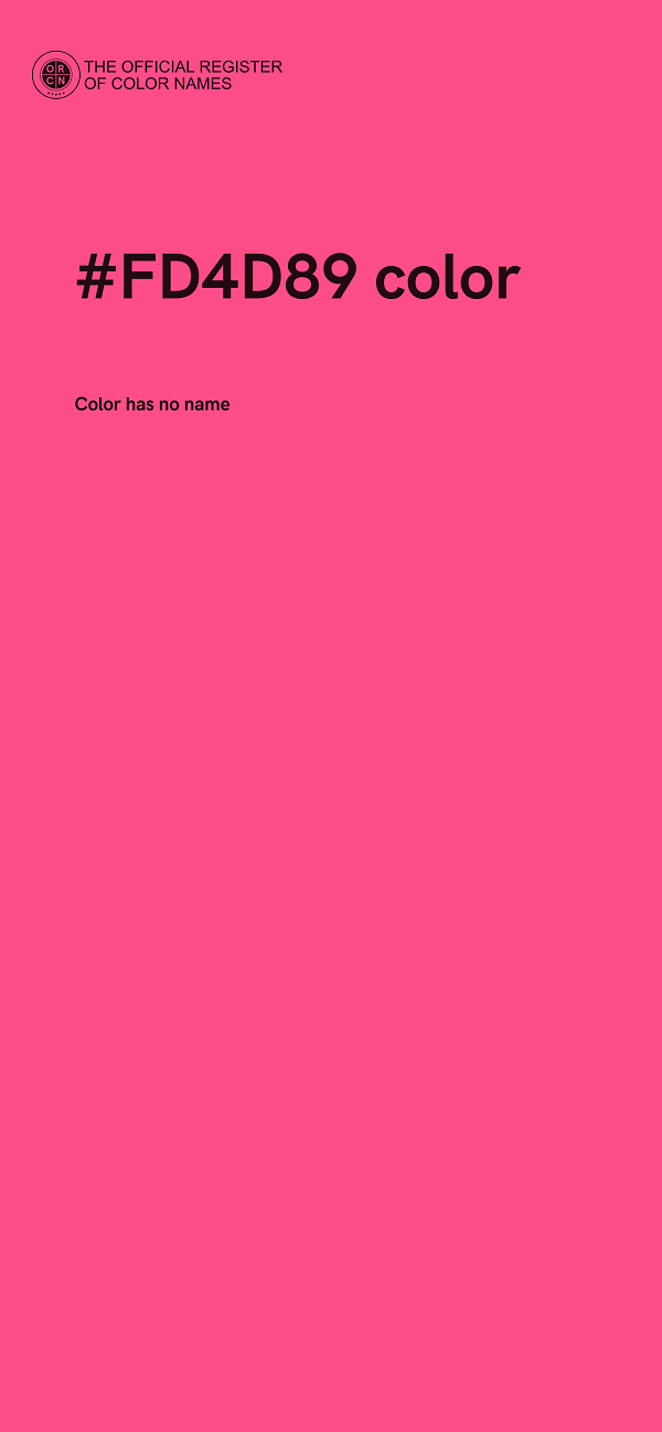 #FD4D89 color image