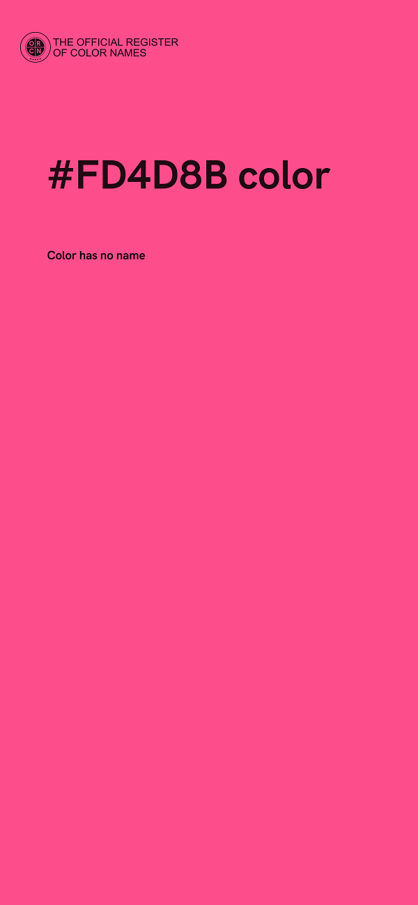 #FD4D8B color image