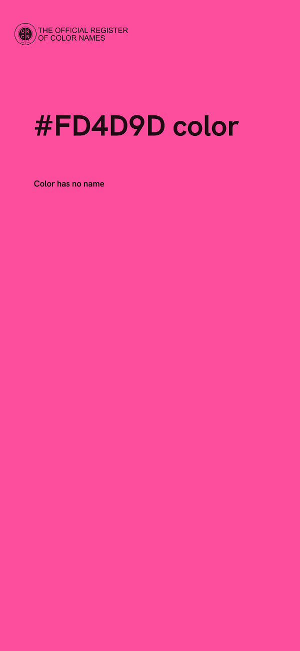 #FD4D9D color image